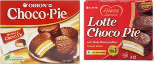 ORION Choco Pie Chocolate 250g & Choco Pie 336 Cookies Biscuit