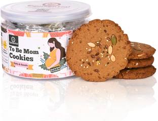 equisential Mom Cookies - Oats & Seeds | Rich in Iron, Calcium & Fibre | 250g Cookies Biscuit