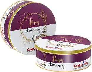 Cookieman Anniversary Assorted Cookies Gift Pack Box - 300g | Assorted Cookies in Tin Box Cookies Biscuit