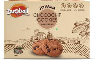 Zerobeli Jowar Chocochip Cookies | Goodness of Whole Wheat & Oats, No Preservatives Cookies Biscuit