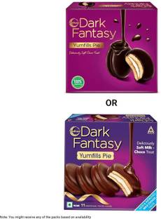 Sunfeast Dark Fantasy Yumfills CHOCO Pie, Chocolate Chip Cookie Cake Biscuit