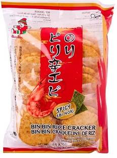 Bin Bin Rice Crackers, Spicy Ebi Nori Flavour, Cracker