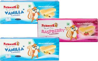 Pickwick Vanilla and Raspberry Wafer Biscuits Assorted Biscuit