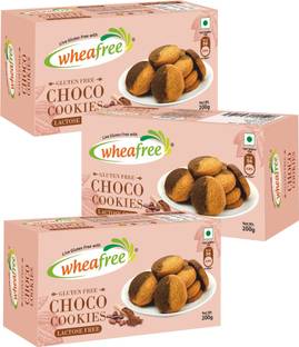 wheafree Choco Cookies - Gluten Free - Pack of 3 (200g each) Cookies Biscuit