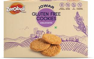 Zerobeli Jowar Gluten Free Cookies | Goodness of Oats,Gram & Corn | No Preservative Cookies Biscuit