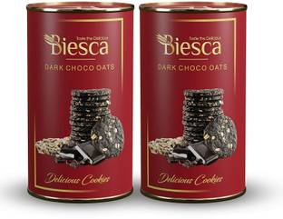 Biesca Dark Choco Oats Cookies with Jumbo Oats Butter and Choco Chips Premium Biscuit Cookies Biscuit