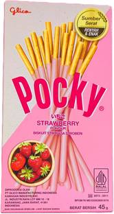 Pocky Strawberry Flavor Biscuit Sticks | Imported Stick Biscuit Cream Cracker Biscuit