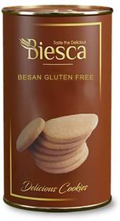 Biesca Premium Besan Cookies Gluten and Maida Free Cookie with Milk and Butter Cookies Biscuit