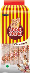 Choki Choki Choco Milk Stick Pouch - 250g |50 Pieces in Each||Pack of 5 Cream Filled Biscuit