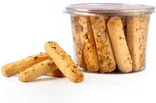 ZEPPOLI BAKERS Pista Stick Cookies Infused with Rich Pistachios Indian Tea Time Snack Biscuits Cookies Biscuit