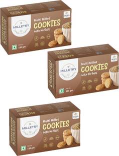 MILLETRY Multi Millet Cookies, Nom GMO, High Protein, Sugar Free Cookies Biscuit