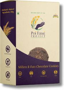 PurFerme Project Millets & Oats Chocolate Cookies 240g (12pcs x 20g) Cookies Biscuit