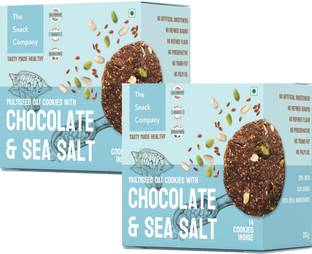 The Snack Company Healthy Multi Seed Chocolate Sea salt, Oats cookie Combo I No maida | No wheat Cookies Biscuit