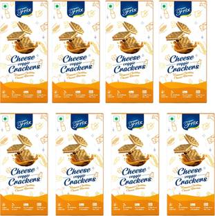 FRIX Cheese Crunchy Cracker Cream Biscuits Veg Premium cheese taste Import Quality Cream Cracker Biscuit