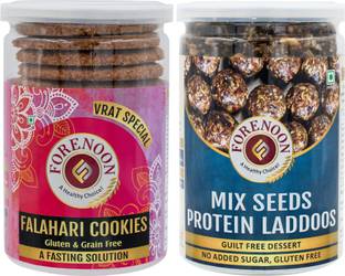 Fore Noon Vrat Special Falahari & Mix Seed protein Laddoos Cookies Biscuit