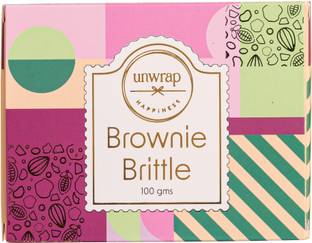 Unwrap Happiness Brownie Brittle | Choco-Dipped Dry Fruits & Butter Cookie Snack Gift Cookies Biscuit