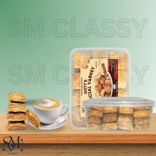 Sm Classy Ooty Varkey Authentic Native Special Rusk Cookies(Square Shape) Cookies Biscuit