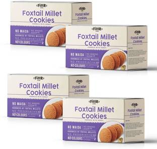 fittr Foxtail Millet Cookies (Pack Of 4 Boxes - 100 Gms Box Each) Cookies Biscuit