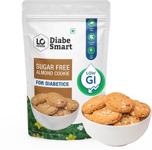 DiabeSmart Diabetic Almond Cookies|Sugar Free Digestive Biscuits|High Fibre No Maida Snacks Digestive Biscuit