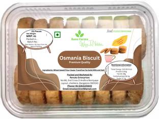 Rens Farms Baked Delight Hand Rolled Hyderabad Osmania Biscuits Sweet & Salty Biscuit