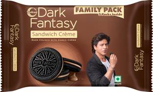 Sunfeast Dark Fantasy Cr�me, Made With Real Chocolate Cream Filled Biscuit