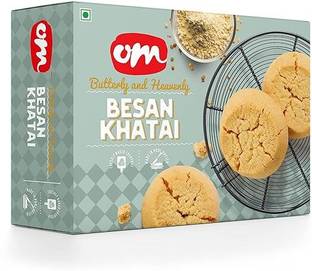 Om Sweets & Snacks Besan Khattai | Fresh Products | Ready to eat Cookies Biscuit