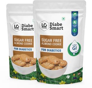 DiabeSmart Diabetic Almond Cookies|Sugar Free Digestive Biscuits|High Fibre No Maida Snacks Digestive Biscuit