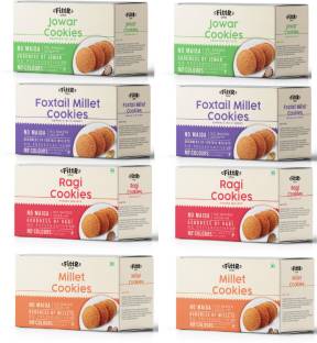 fittr MILLET Cookies Combo (RAGI, JOWAR, FOXTAIL, MULTI GRAIN) Assorted