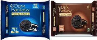 Sunfeast Dark Fantasy Vanilla Creme Biscuit & Dark Fantasy Choco Creme Dark Cream Cracker Biscuit