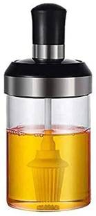 parspar Glass Food Storage Jar with Brush for Ghee, Butter, Oil Jar Yes Round Pastry Brush