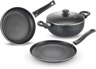 Prestige Svachh 3 Piece Induction Bottom Non-Stick Coated Cookware Set