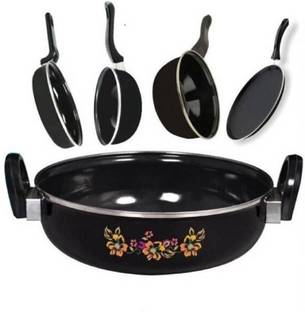 HouseOfCommon Premium Induction Bottom Non-Stick Coated Cookware Set