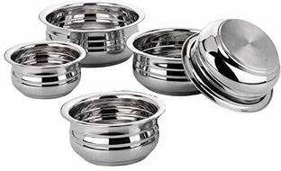 RBGIIT Stainless Steel Handi without lid - Kitchen Serving Cookware Cooking Bowl K1 Cookware Set