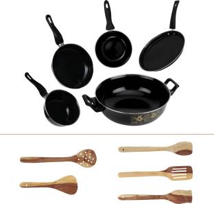 MY STORE Dura Full Size Induction Bottom Non-Stick Coated Cookware Set