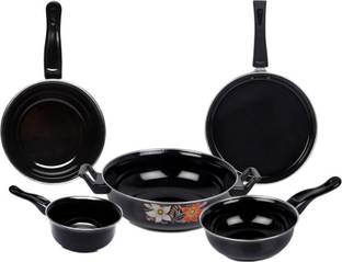 HouseOfCommon Luxar Induction Bottom Non-Stick Coated Cookware Set