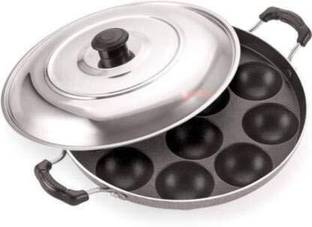 Masox Store Non-Stick 12 Cavity kulipaniyaram pan nonstick/ appe/ aapee ka sacha Non-Stick Coated Cookware Set