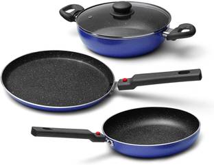 Prestige Omega Festival Pack Induction Bottom Non-Stick Coated Cookware Set