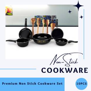 MY STORE Easy Cook Induction Bottom Non-Stick Coated Cookware Set