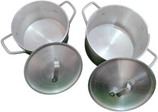 VPSK Heavy Aluminium casserole Multipurpose Pot cookware (Water capacity :-3 L,4 L Cookware Set