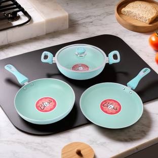 UMAI Non Stick Cookware Set Induction Bottom Non-Stick Coated Cookware Set