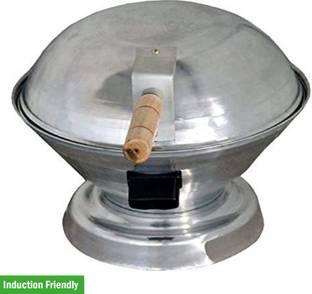 jsr enterprises Aluminum Tandoor Bati Maker Baking Oven, 25 x 25 x 35 cm, 1 Piece, Silver Gas Tandoor,...
