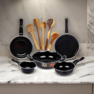SILVOSWAN Dura Full Size Induction Bottom Non-Stick Coated Cookware Set