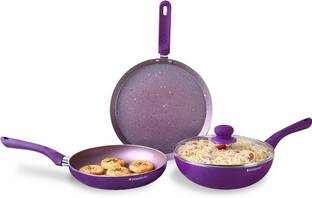 WONDERCHEF Royal Velvet Plus Induction Bottom Non-Stick Coated Cookware Set