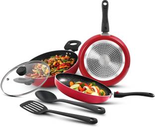 BERGNER Sherry Plus Alumnium 6 PCS Induction Bottom Non-Stick Coated Cookware Set