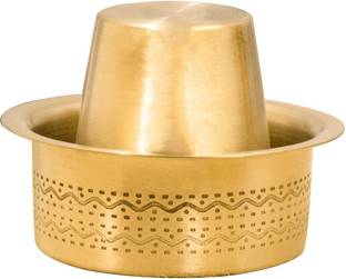 THANGAM Traditional Brass Coffee Cup Dabara Set Serving Kumbakonam Filter Coffee 150ml Cookware Set