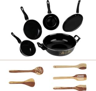 MY STORE Dura Full Size Induction Bottom Non-Stick Coated Cookware Set