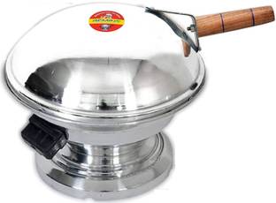 Remino Dal Bati maker Baking Oven, 25 cm X 25 cm X 35 cm, 1 Piece, Silver Gas Tandoor, Barbecue Grill Food Steamer Cookware Set