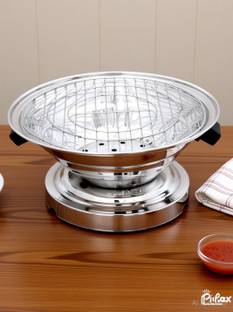 maa narmada Tandoor Bati Maker Baking Oven, 25 x 25 x 35 cm, 1 Piece, Silver Gas Tandoor, Barbecue Gri...