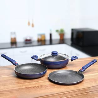 Prestige Omega Festival Pack Induction Bottom Non-Stick Coated Cookware Set