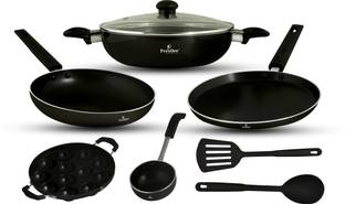 Prestlee Nonstick Tawa / Flat Tawa / Dosa Tawa Combo Non-Stick Coated Cookware Set